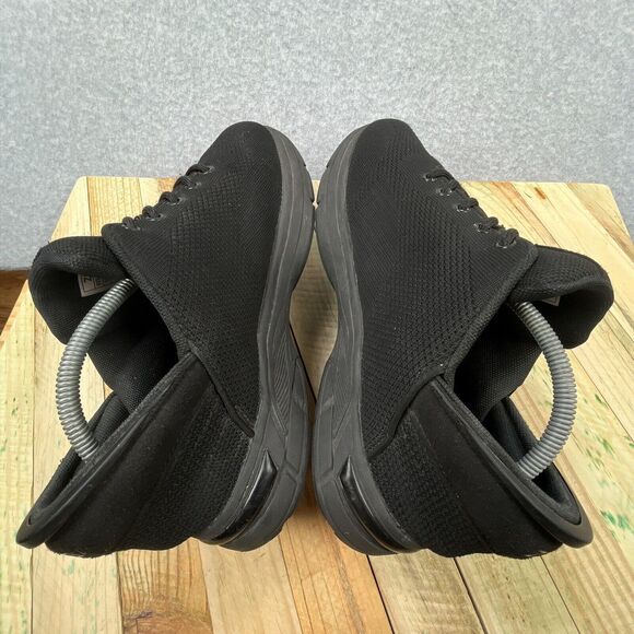 Zeba Shoes Mens Sz 9 Triple Black Hands Free Slip On Walking Sneakers Orthopedic - Picture 6 of 15